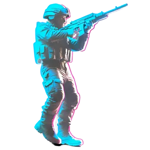 Warzone Soldier Silhouette PNG Xxc