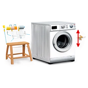 Washer With Adjustable Legs PNG Egd94 PNG