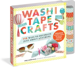 Washi Tape Crafts Book Cover PNG image