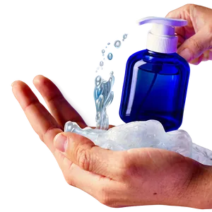 Washing Hands Foam Soap PNG 06122024