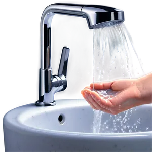Washing Hands In Running Water PNG Pdd PNG