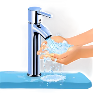 Washing Hands Under Tap Water PNG Rvk92 PNG