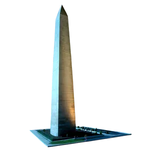 Washington Monument Glowing At Night PNG 60 PNG