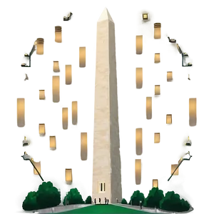 Washington Monument Illustration PNG 06202024