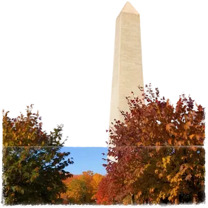 Washington Monument In Autumn PNG Lvd
