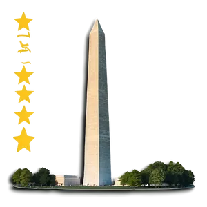 Washington Monument Night View PNG Srs27