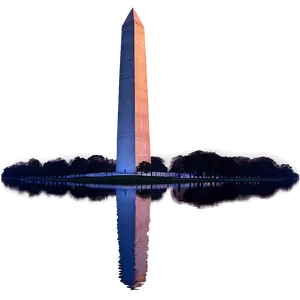 Washington Monument Sunrise Scenery PNG Ahx