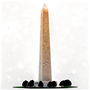 Washington Monument Under Starry Night PNG 06202024