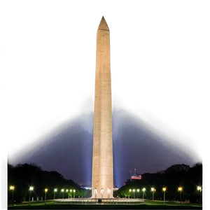 Washington Monument Under Starry Night PNG 06202024 PNG