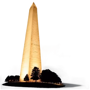 Washington Monument Under Starry Night PNG 6 PNG