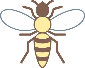 Wasp Vector Illustration PNG image