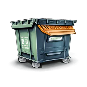Waste Dumpster Cartoon Png 36 PNG image