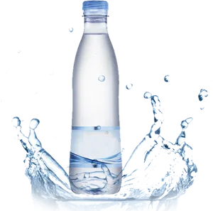 Water Bottle Splash Image PNG image