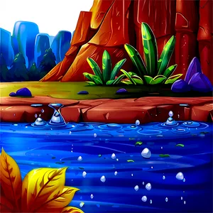 Water Cartoon Scene Png Jpw PNG image