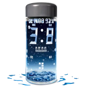 Water Countdown Timer Png Kqh PNG image