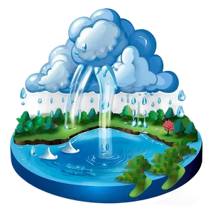 Water Cycle In Nature PNG 37 PNG
