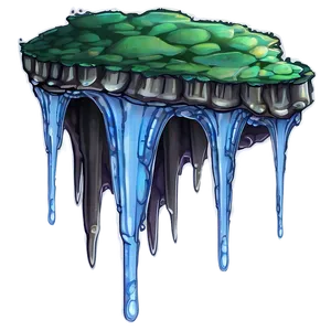 Water Dripping Cave Stalactite PNG 06272024 PNG