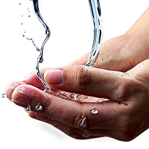 Water Drops On Washing Hands PNG 06122024 PNG