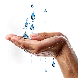 Water Drops On Washing Hands Png 71 PNG image