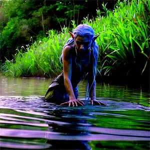 Water Elf By The Lake PNG 05232024