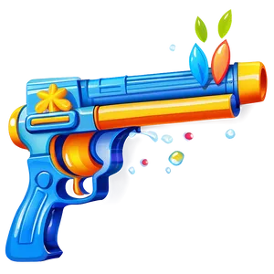 "water Gun PNG: Summer Toy Illustration" 04302024