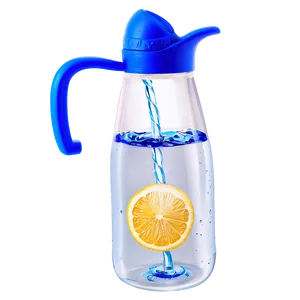 Water Jug With Straw PNG 25