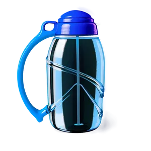 Water Jug With Straw PNG Vdn