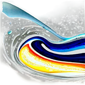 Water Paint Wave PNG Rck