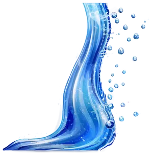 Water Paint Wave PNG Wiw15