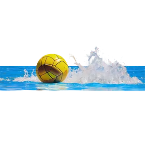 Water Polo Ball In Motion PNG Rwu