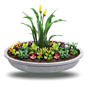 Water-saving Flower Bed PNG Bkh57 PNG
