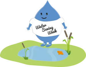Water Saving Week Campaign Character.png PNG image