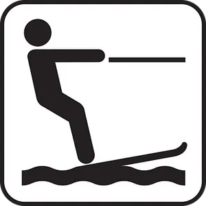 Water Skiing Symbol Sign PNG image
