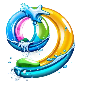 Water Slide Swirl PNG Ooh