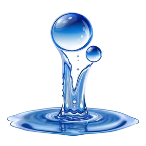 Water Splash Droplets PNG Emk