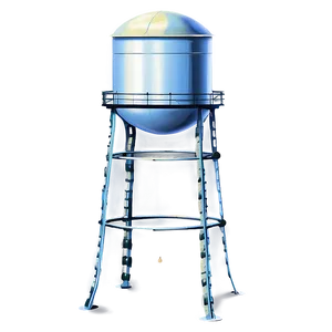 Water Tower At Dawn Png 53 PNG image