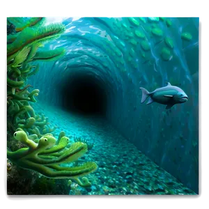 Water Tunnel Under Sea PNG 06242024 PNG