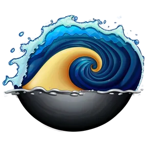 Water Wave Emoji Png 06212024 PNG image