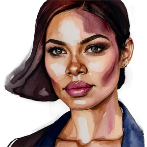 Watercolor Abstract Portraits PNG 05032024