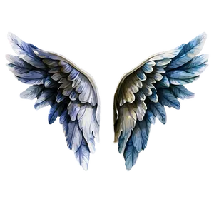 Watercolor Angel Wings Decoration PNG Nqq66