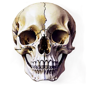 Watercolor Animal Skull PNG 10