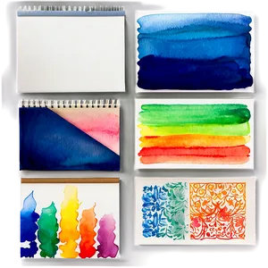 Watercolor Art Papers Png 06122024 PNG image