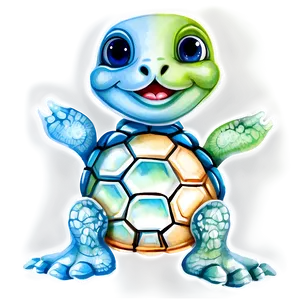 Watercolor Baby Turtle Png Wam79 PNG image