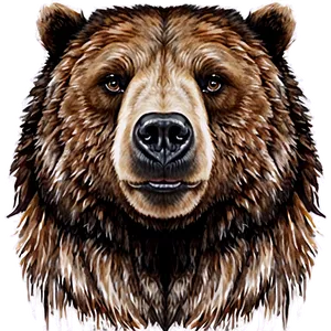 Watercolor Bear Head PNG Yuu28 PNG