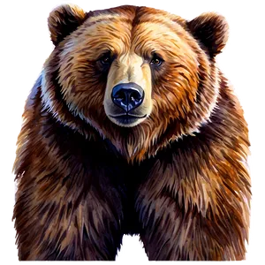Watercolor Bear PNG 05032024