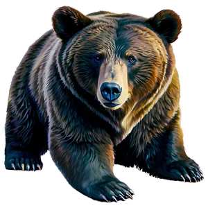 Watercolor Bear PNG Uon