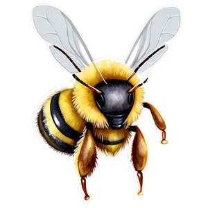 Watercolor Bee Png 05232024 PNG image