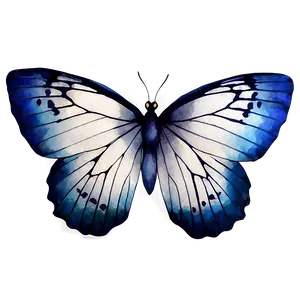 Watercolor Blue Butterfly Png 05212024 PNG image