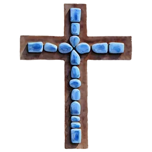 Watercolor Blue Cross Png 06292024 PNG image