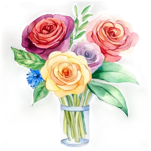 Watercolor Bouquet Illustration Png 19 PNG image